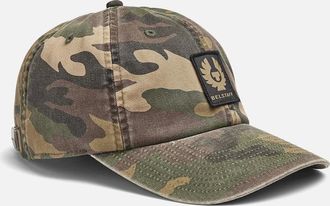 Belstaff Mens PHOENIX CAMO CAP - Green - Size: OS