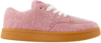 Kenzo Wol Dome Lage Sneakers - Roze - Dames - Sneakers - Roze - 38 EU - Wol - Schoenen