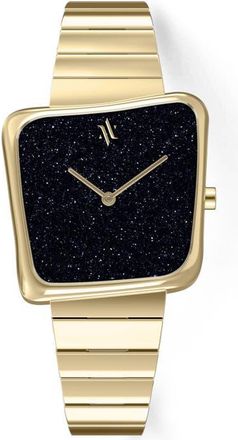Vanna Nebula Gemstone Watch in Black Sandstone-Gold at Nordstrom