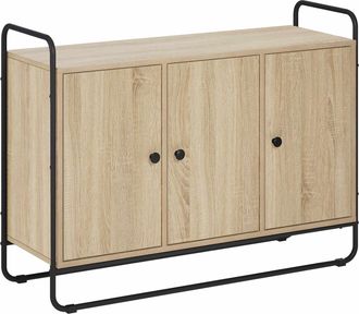 vidaXL Aparador Roble Sonoma 102 X 35 X 75 Cm Madera De Ingenier&iacute;a Vidaxl