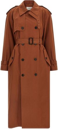 Saint Laurent Trenchcoat aus Baumwolle und Seide