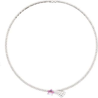 Yvmin Crystal Meteor Chocker Silver 925 Plated 18K Gold