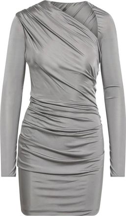 The Attico Party Dresses, female, Gray, XS, Short Dress with Drop1 Detail