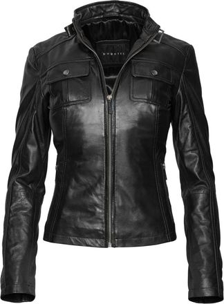 Bugatti Jassen, Dames, Zwart, 3Xl, Leer, Leren jassen