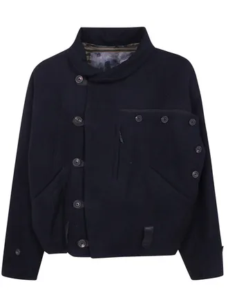 Ziggy Chen Jacket Asymmetric Hidden Arc