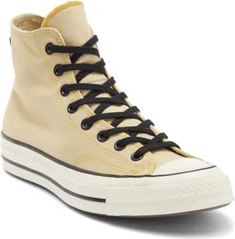 Converse Chuck Taylor 70 Gore-Tex Waterproof High Top Sneaker in Last Straw/Sunny Angle at Nordstrom, Size 8.5