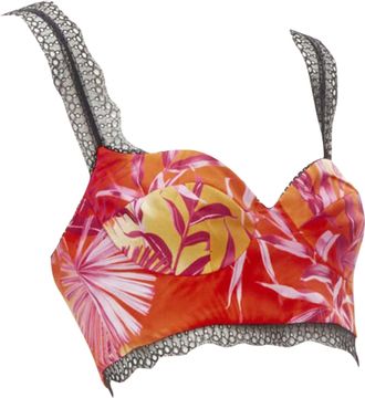 Versace Jungle print bralette