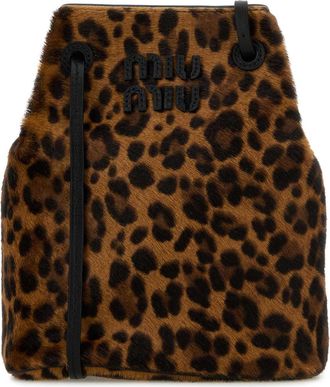 Miu Miu Printed Calf Hair Crossbody Bag