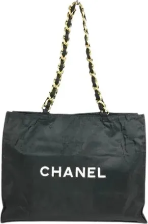 Chanel Pre-owned Tote Bags, female, Black, Size: ONE SIZE Pre-owned Vintage Tote Bag