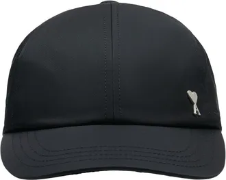 Ami Unisex Ucp268.pa0037-001 Stud-Embellished Baseball Cap Black Synthetic
