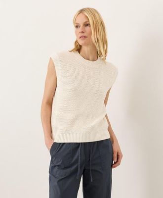Pact Organic Cotton Shoreline Relaxed Shell in Cream at Nordstrom, Size Xx-Large