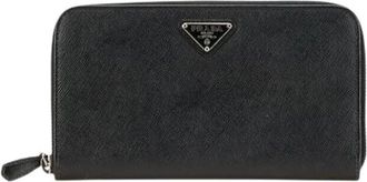Prada Pre-owned Wallets, female, Black, Size: ONE SIZE Pre-owned Vintage Wallet