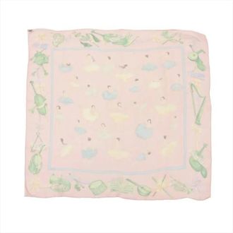 Herm&egrave;s Pre-owned Scarves, female, Pink, Size: ONE SIZE Pre-owned Carre 90 Silk Scarf