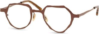 Masahiromaruyama Geometric Frame - unisex - Brillen - Bruin - 46 MM - Accessoires