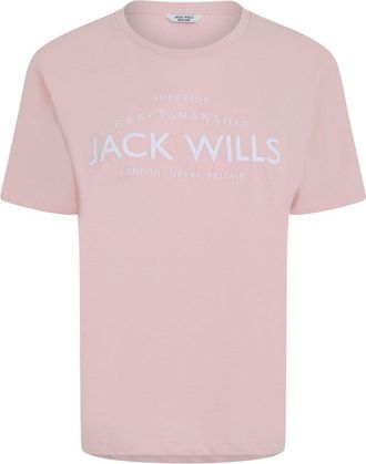 Jack Wills Dames/Dames Forstal boyfriend T-shirt (Roze)