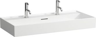 Laufen Kartell Lavabo bajo encimera, 2 agujeros para grifo, con - Laufen