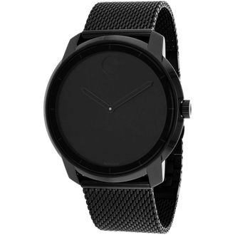 Movado Bold Black Stainless Steel Unisex Watch