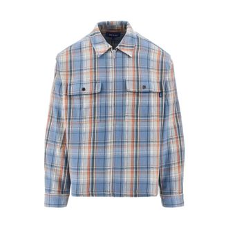 Awake NY Rivington Zip Flannel - Heren - Casual Overhemden - Veelkleurig - S - Katoen - Overhemden
