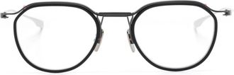 Dita Eyewear Schema-Two round-frame glasses - unisex - Acetate/Metal - 49 - Black