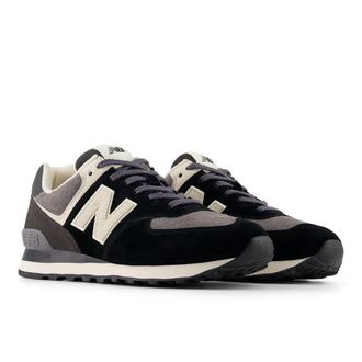 New Balance Sneaker NEW BALANCE 574, Damen, Gr. 37,5, schwarz, bisque, Leder, Schuhe Sneaker