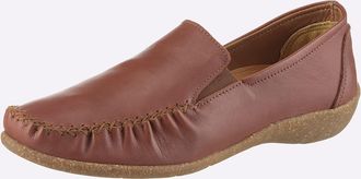 Loretta Slipper LORETTA, Damen, Gr. 36, rotbraun, Glattleder, Schuhe Slipper