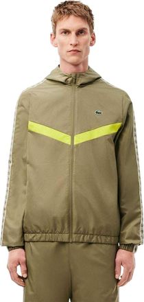 Lacoste Heren-trainingsjas met monogram (Kaki Groen)