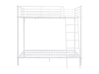 Vente-Unique Bunk Beds 2 X 140 X 190 Cm - Metal - White - GEMINI II | Size: Double