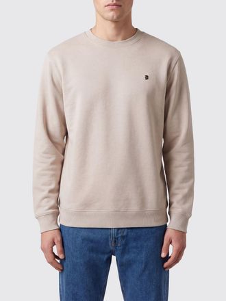 Dondup Felpa girocollo in cotone con logo a contrasto