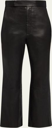 Maria McManus High Waist Crop Leather Pants
