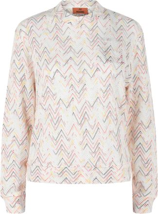 M Missoni Zig Zag Patterned Sweater