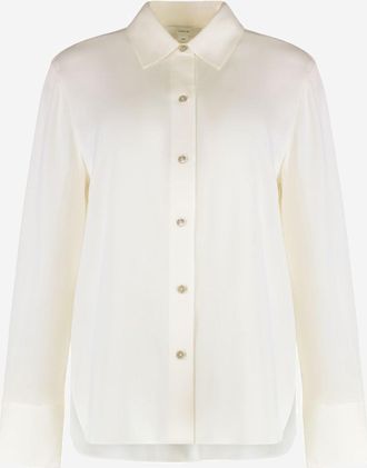 Vince Camisa de seda el&aacute;stica Vince