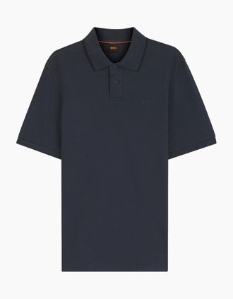 HUGO BOSS Mens BOSS Orange Phoenix Polo Shirt 406 Dk Blue - Black - Size: 36