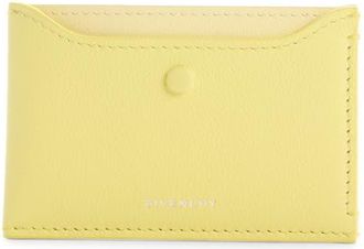 Givenchy Day Grained Leather Card Case in 725-Acid Yellow at Nordstrom