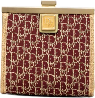 Dior Pre-owned Dior Diorissimo Trotter Canvas Kiss Lock Coin Pouch Ladies 9SS8IGHTT27MRHTU