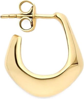 Christophe Lemaire geometric hoop earring - Gold