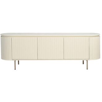 Moloo Mueble tv 170 cm de madera color marfil