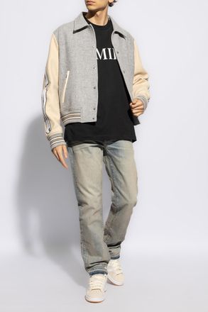 Amiri T-shirt With A Print, Mens, Black