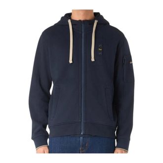 Blauer Heren, Sweatshirts & Hoodies, Blauw, Maat: L Katoen