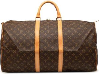 Louis Vuitton Pre-owned Keepall 55 - Dames - Vintage Weekendtas - Bruin - ONE Size - Vintage