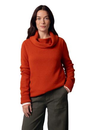 Celtic & Co. British Supersoft Slouchy Cowl Sweater in Burnt Orange at Nordstrom, Size X-Small