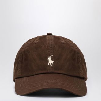 Polo Ralph Lauren Brown Baseball Cap With Logo