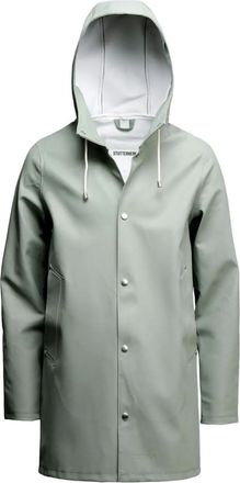 Stutterheim Stockholm coat - men - Cotton/Polyester/PVC - S - Green