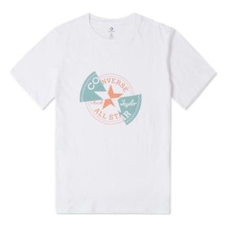 Converse Distorted Patch T-Shirt White Orange Teal 10026427-A02