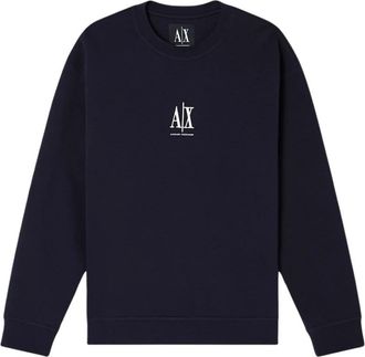 A|X Armani Exchange Heren, Sweatshirts & Hoodies, Blauw, Maat: S Katoen