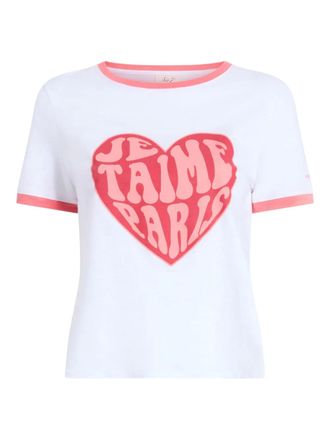 Cinq &agrave; Sept heart ringer T-shirt - White