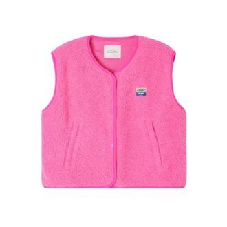 American Vintage Hoktown Vest - Dames - Bodywarmers - Roze - M/L - Polyester - Jassen