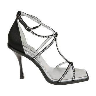 Dsquared2 Schoenen, Dames, Zwart, 37 EU, Stijlvolle Sandalen voor de Zomer
