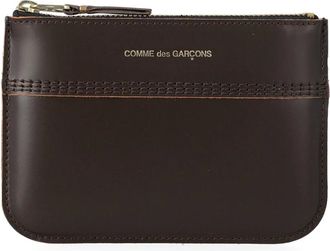 Comme Des Gar&ccedil;ons Tassen, Dames, Bruin, ONE Size, Leer, Triple Stitch Wallet