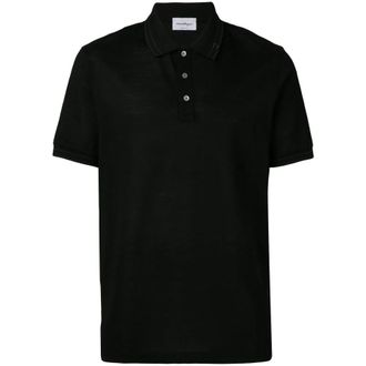Ferragamo Mens Black Gancini Polo Shirt, Size X-Small