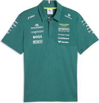 Puma Polo PUMA x ASTON MARTIN ARAMCO F1 TEAM Replica unisex, Accessori, Verde, 3XL